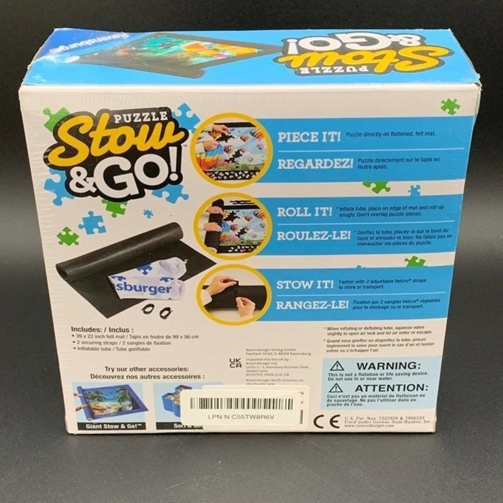 Ravensburger Puzzle Stow & Go Storage Mat For‎ Up To 1000 Pc Jigsaw Puzzles